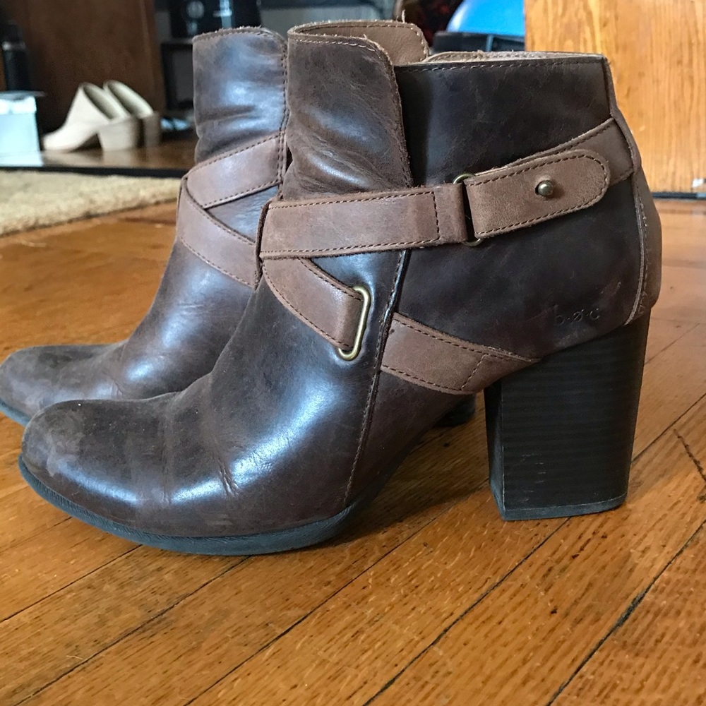 Born leather booties